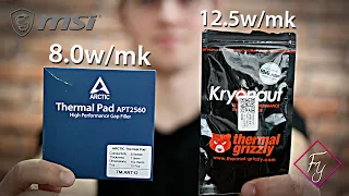 I used the World's Best Thermal Pad and Thermal Paste! - The result? - (Msi Laptop)