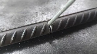 steel bar , Few people know about the secret trick of strong welding in concrete iron joints