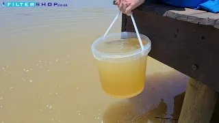 P&G Purifier of Water 10L bucket floc test