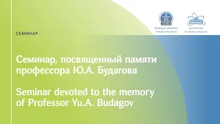 Семинар, посвященный памяти профессора Ю.А. Будагова /Seminar devoted to the memory of Yu.A. Budagov