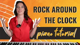 Rock around the clock. Piano tutorial.