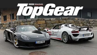 Porsche Carrera GT vs Porsche 918 Spyder | TEST | TopGear Polska