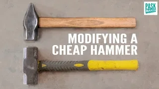 Blacksmith Cross Pein Hammer from a Cheap Modified Sledge