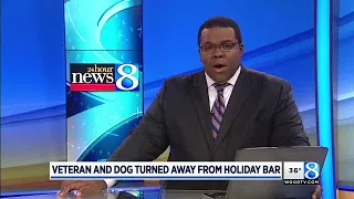 Veteran and service dog turned away from Holiday Bar