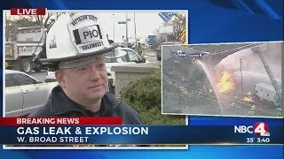 Fire chief discusses gas explosion in west Columbus
