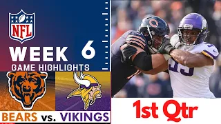 Minnesota Vikings at Chicago Bears Full Highlights 1st Qtr | NFL Week 6, 2023