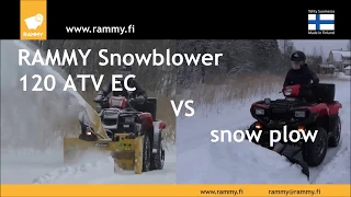 What is the difference between the Rammy snowblower 120 ATV EC and a ATV snow plow?