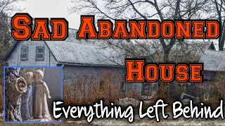Sad Abandoned House with Everything Left Behind