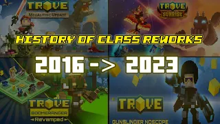 Every Class Rework On Trove | 2016 to 2023