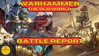 Warhammer the Old World Battle Report - 1250 pts Lizardmen vs Tomb Kings