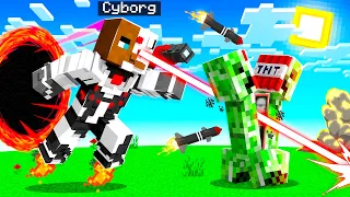 Playing as CYBORG in Minecraft! (robot)
