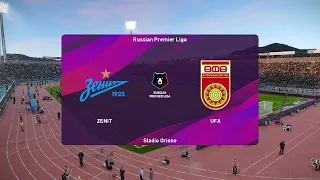 PES 2020 | Zenit vs UFA - Russian Premier Liga | 09/03/2020 | 1080p 60FPS