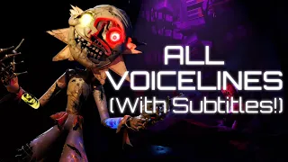 FNaF RUIN Eclipse All Voicelines (With Subtitles)