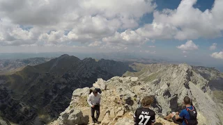 4K pogled sa vrha Bobotov kuk 2523 mnv, planina Durmitor, Crna Gora