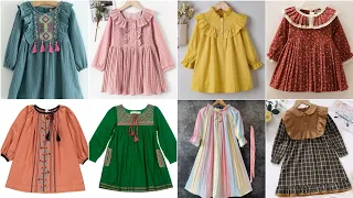 Lawn Cotton Comfortable Casual Little Girls Frocks Designs 2022/Baby girls short frocks،Tops designs