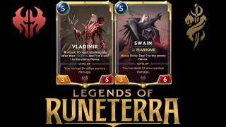 Legends of Runeterra 1.13 | Self-damaging Vladimir Swain! Noxus x Bilgewater Crimson Deck Guide