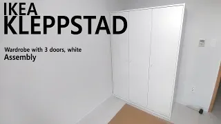 How to assemble - IKEA KLEPPSTAD  Wardrobe with 3 doors, white