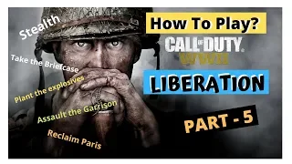 Call of Duty: WWII Walkthrough Gameplay part 5 - Mission liberation pc ps4 Full HD - No Commentary