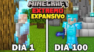 Sobreviví 100 DÍAS Minecraft Hardcore en un BORDE 1x1