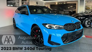 2023 BMW 340d Touring - Porsche Riviera Blue Individual - Massive Spec - For Sale