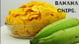 💛Homemade Banana chips| tasty snacks.😍😋