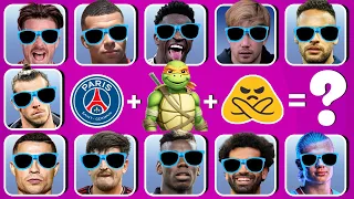 (FULL 95) Guess the SONG,EMOJI,CLUB of football players,Messi ,Ronaldo ,Neymar