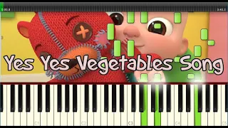 Yes Yes Vegetables Song Nursery Rhymes & Kids Songs PIANO & LYRICS