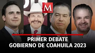 Primer debate a la gubernatura de Coahuila 2023