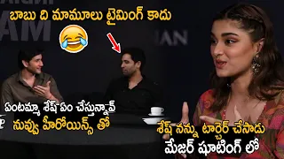 Mahesh Babu Making Hilarious FUN With Adivi Sesh Over Saiee Majrekar || Major Round Table || Ac