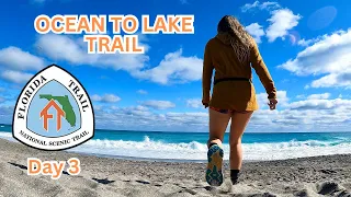 I hiked 62 miles through swamp and mud to the Atlantic Ocean! | Ocean to Lake Trail Day 3