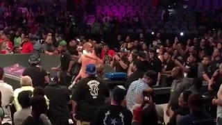 Baron Corbin breaking Kayfabe