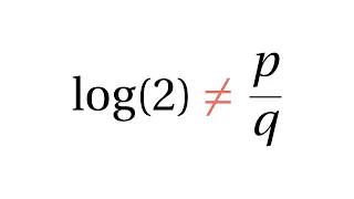 log(2) est irrationnel