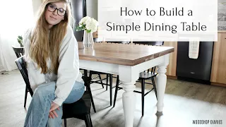 How to Build a Simple DIY Dining Table With Laminated Walnut Top