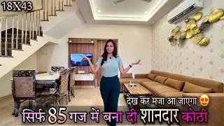 18X43 का House Design with Luxury Interior | Double Story Fully Furnished Villa | Property in Jaipur