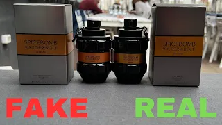 Fake vs Real Viktor & Rolf Spicebomb Extreme EDP Perfume