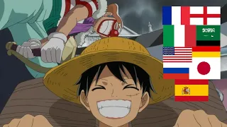 I WILL BE THE PIRATE KING! in different languages |One piece Luffy nearly gets executed at loguetown