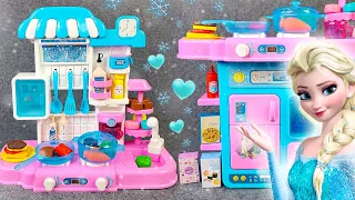 Satisfying with Unboxing Frozen Elsa Kitchen Playset, Disney Toys Collection Review | ASMR