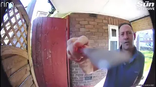 Neighbor Gets Instant Karma for Trying to Destroy Ring Doorbell