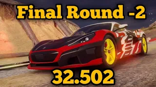 Asphalt 9 || Rimac GP Final Round-2 (Time Travel) || 5* Rank: 4466 | 32.502s