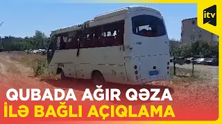 Quba-Qusar yolunda avtobus aşıb, çoxlu sayda yaralı var