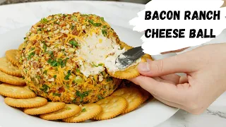 Bacon Ranch Cheese Ball Recipe | Easy Party Appetizers