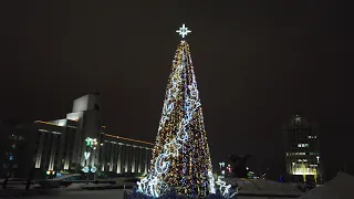 Новогодняя елка / площадь Независимости (Минск, Беларусь) #newyear2023 #minsk #nightminsk #2023