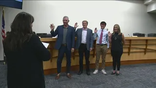 Five new Boise School Board members sworn in, including one student