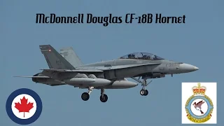 Royal Canadian Air Force CF-18 Hornet Landing RWY 23 @ Toronto Pearson Int'l August 20, 2016
