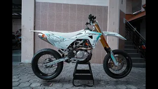 KAWASAKI KLX 150 SUPERMOTO GANTI MAJIKAN