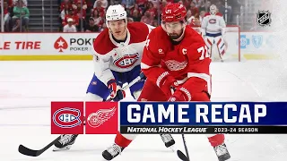 Montreal Canadiens vs Detroit Red Wings | April 15, 2024 | Game Highlights | NHL Regular Season