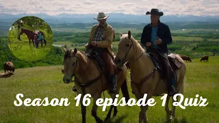 Heartland Quiz📝, season 16 episode 1🌻
