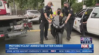 Motorcyclist Arrested After High-Speed Chase