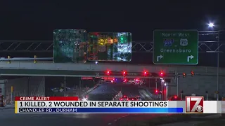 1 dead, 2 injured in daytime shootings in Durham; duo found shot in a car, police say