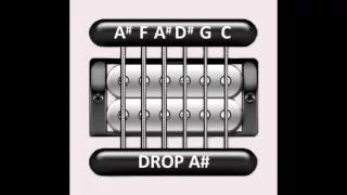 Perfect Guitar Tuner (Drop A# / Bb = A# F A# D# G C)